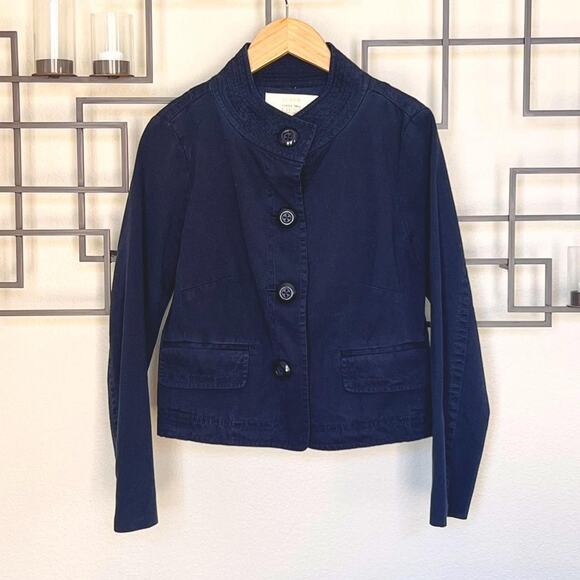 Navy blue J. Crew Chino Twill Jacket - Picture 1 of 3